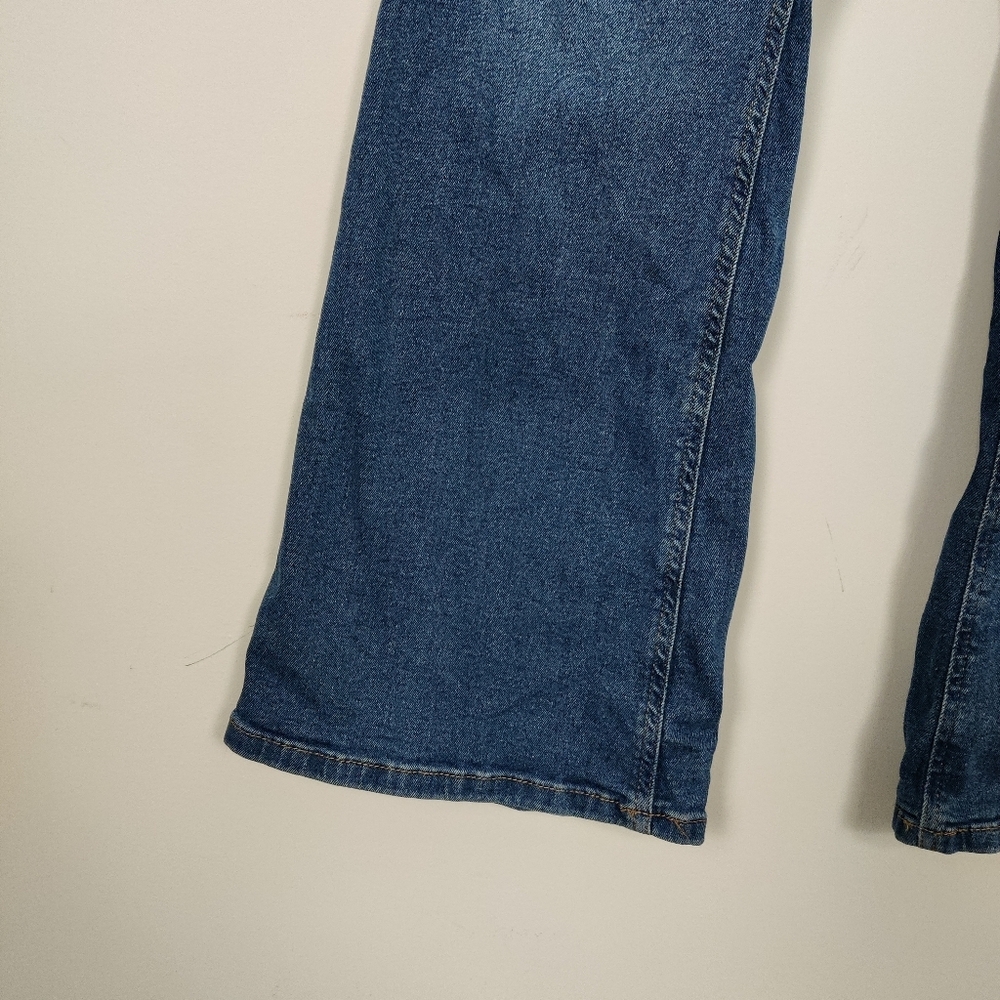 LC Waikiki Mars Women's High Waist Flare Jeans in Blue Size 30 Cotton - Picture 2 of 11